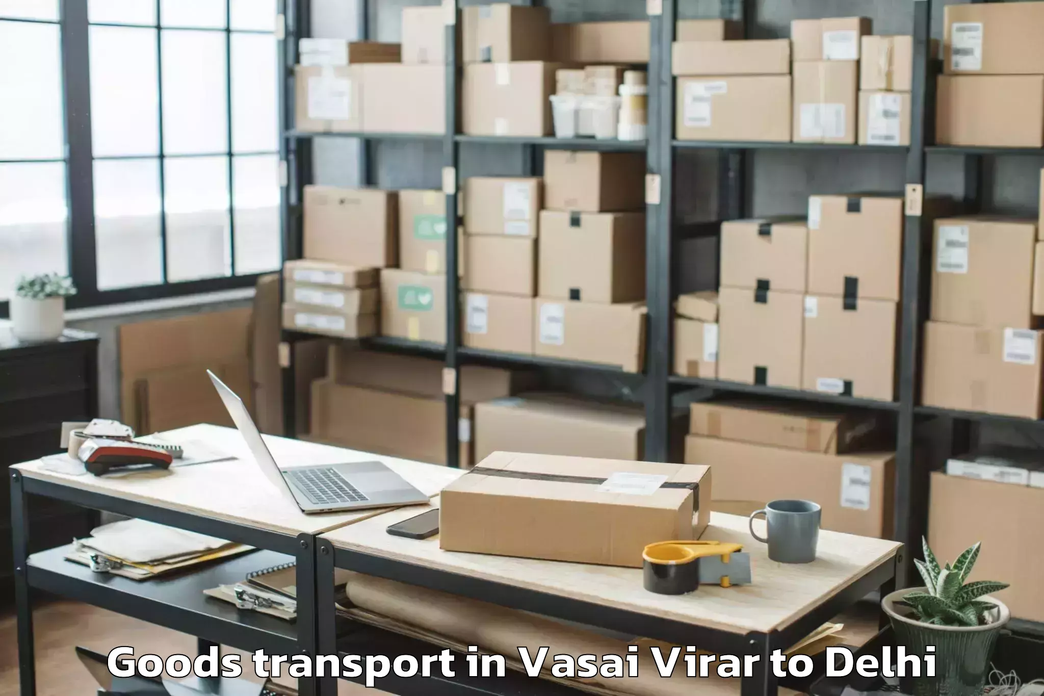 Hassle-Free Vasai Virar to City Centre Mall Dwarka Goods Transport